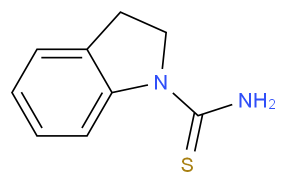 Indoline-1-carbothioamide_分子结构_CAS_56632-37-2)