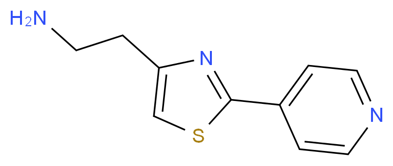 2-[2-(4-pyridinyl)-1,3-thiazol-4-yl]ethanamine_分子结构_CAS_938283-17-1)