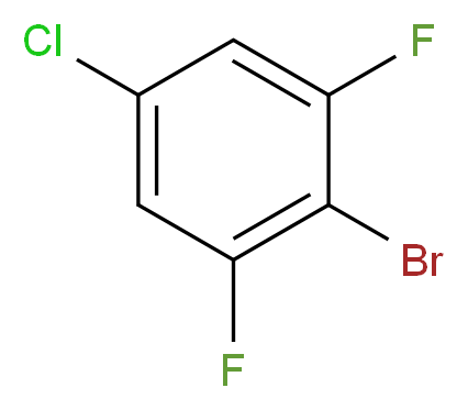 2-bromo-5-chloro-1,3-difluorobenzene_分子结构_CAS_883546-16-5