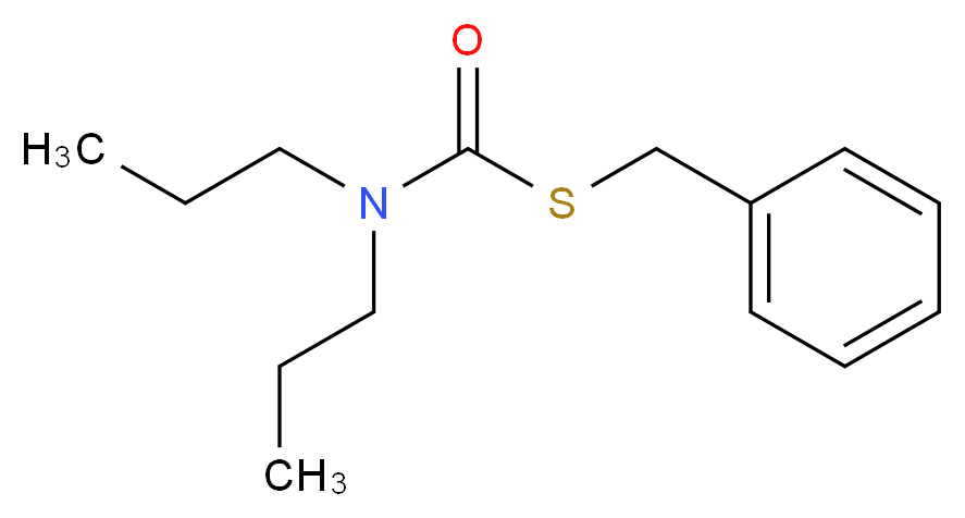 N,N-dipropyl(benzylsulfanyl)formamide_分子结构_CAS_52888-80-9