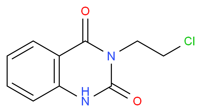 3-(2-Chloroethyl)quinazoline-2,4(1H,3H)-dione_分子结构_CAS_)