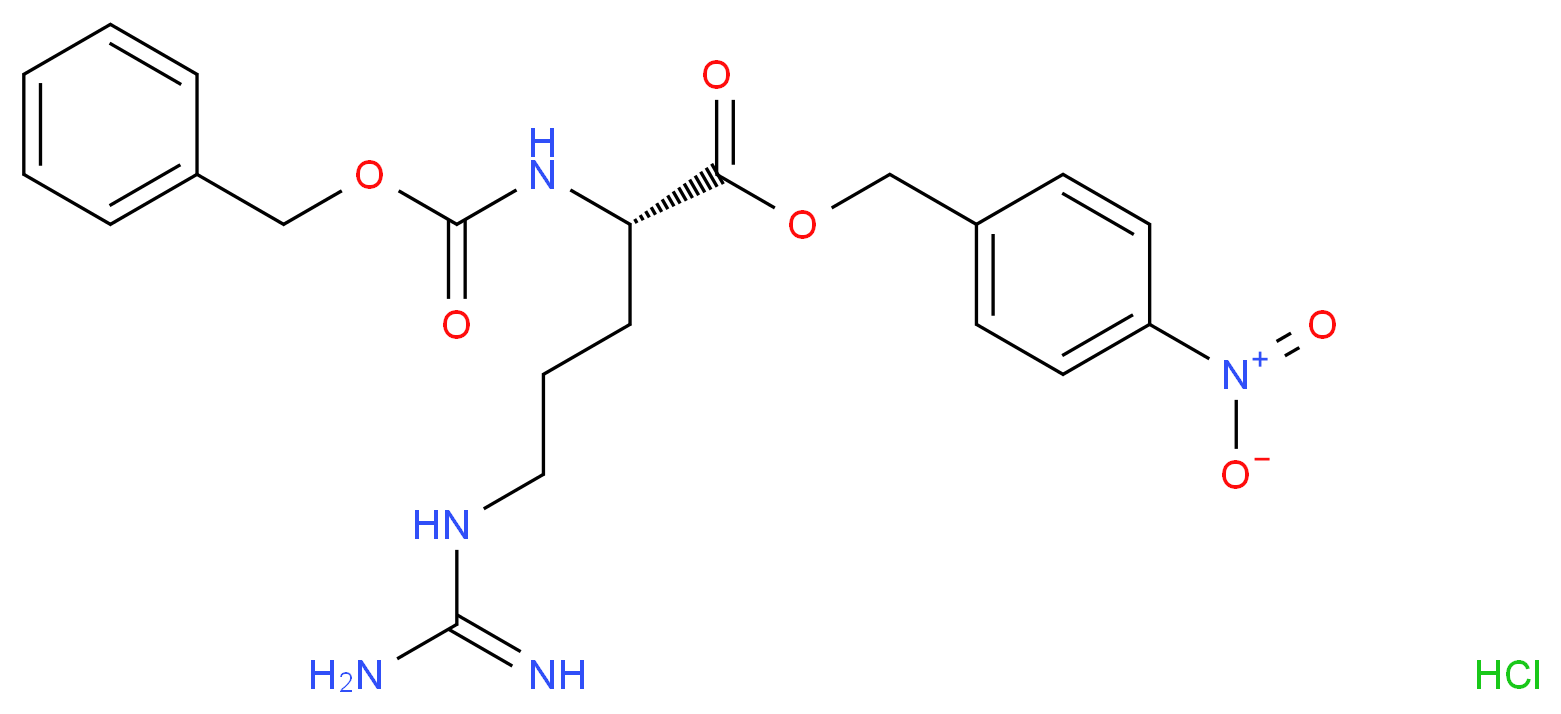 Z-Arg-ONbzl 盐酸盐_分子结构_CAS_66735-62-4)