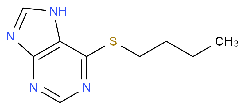 6-N-BUTYLMERCAPTOPURINE_分子结构_CAS_5069-82-9)