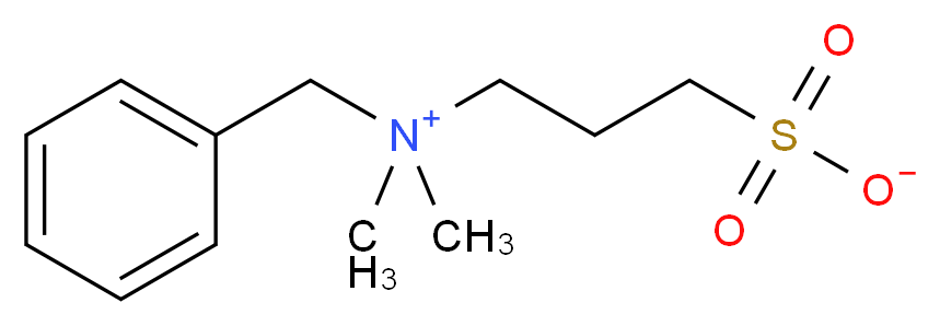 3-(benzyldimethylazaniumyl)propane-1-sulfonate_分子结构_CAS_81239-45-4