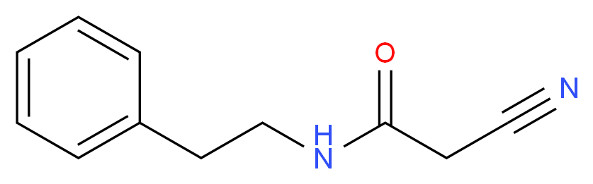 2-Cyano-N-(2-phenylethyl)acetamide_分子结构_CAS_51838-02-9)