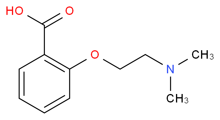 2-[2-(dimethylamino)ethoxy]benzoic acid_分子结构_CAS_206261-66-7