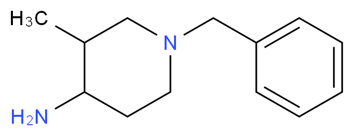 1-benzyl-3-methylpiperidin-4-amine_分子结构_CAS_82378-86-7