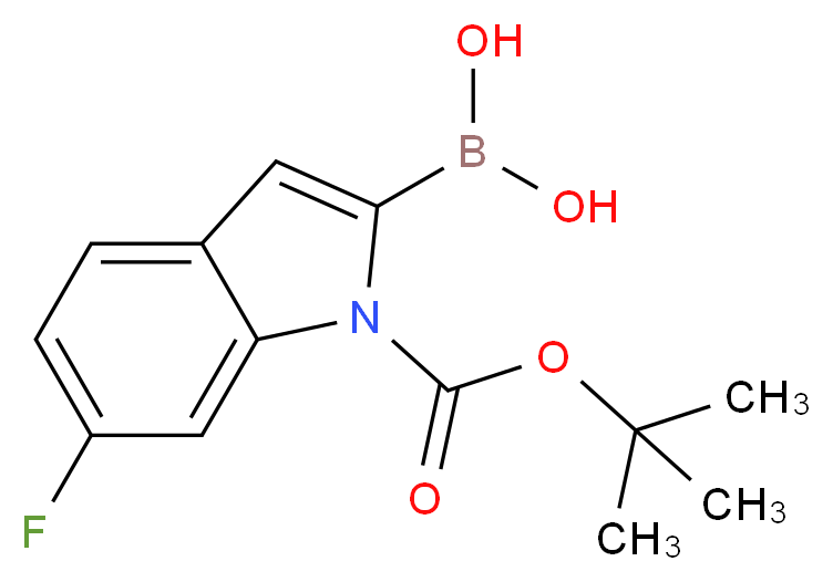 N-(Boc)-6-fluoroindole-2-boronic acid_分子结构_CAS_1000068-26-7)