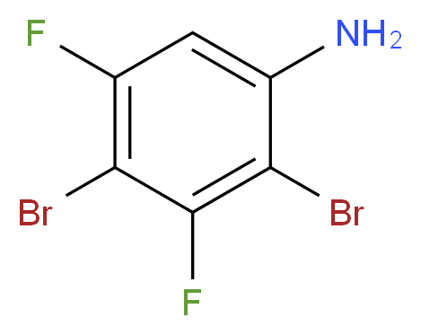 2,4-Dibromo-3,5-difluoroaniline_分子结构_CAS_)