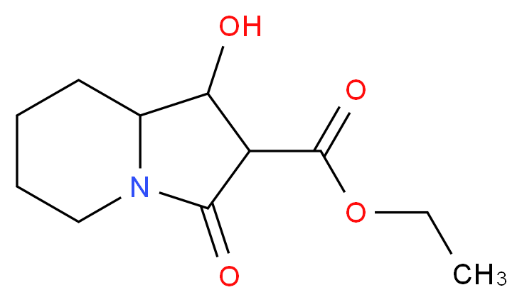 ethyl 1-hydroxy-3-oxo-octahydroindolizine-2-carboxylate_分子结构_CAS_1217673-51-2