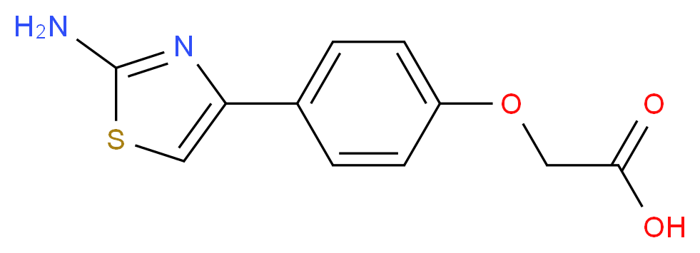 2-(4-(2-aminothiazol-4-yl)phenoxy)acetic acid_分子结构_CAS_)