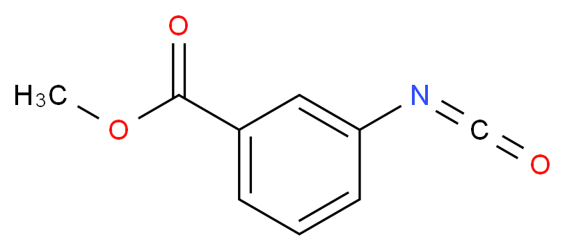 methyl 3-isocyanatobenzoate_分子结构_CAS_41221-47-0