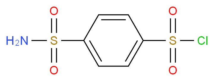 4-(aminosulfonyl)benzenesulfonyl chloride_分子结构_CAS_46249-41-6)