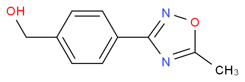 4-(5-Methyl-1,2,4-oxadiazol-3-yl)benzyl alcohol 97%_分子结构_CAS_)