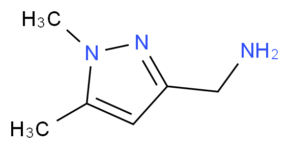 (1,5-dimethyl-1H-pyrazol-3-yl)methanamine_分子结构_CAS_423768-52-9