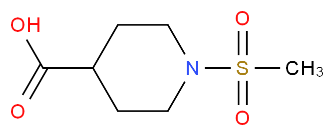 1-(Methylsulfonyl)-4-piperidinecarboxylic acid_分子结构_CAS_280772-00-1)