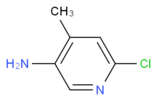 6-Chloro-4-methylpyridin-3-amine_分子结构_CAS_66909-38-4)