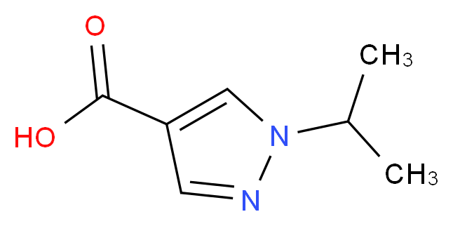 1-(propan-2-yl)-1H-pyrazole-4-carboxylic acid_分子结构_CAS_)