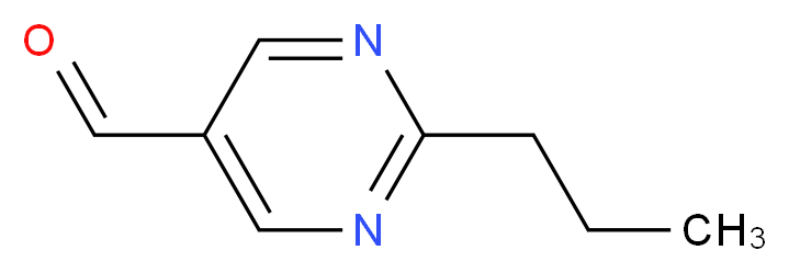 2-Propylpyrimidine-5-carbaldehyde_分子结构_CAS_876890-38-9)