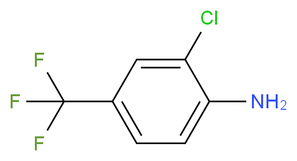 2-氯-4-(三氟甲基)苯胺_分子结构_CAS_39885-50-2)