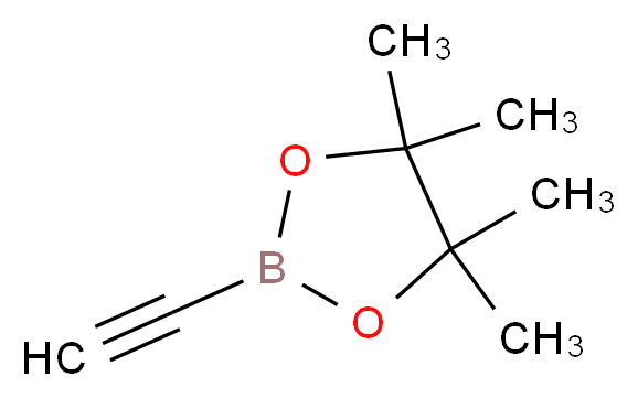 2-ethynyl-4,4,5,5-tetramethyl-1,3,2-dioxaborolane_分子结构_CAS_347389-74-6