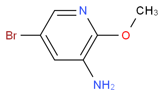 5-Bromo-2-methoxypyridin-3-amine_分子结构_CAS_884495-39-0)