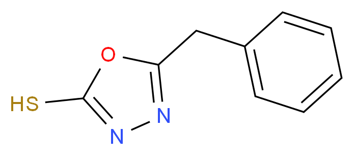 5-Benzyl-[1,3,4]oxadiazole-2-thiol_分子结构_CAS_23288-90-6)