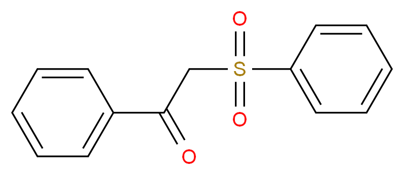 &alpha;-PHENYLSULFONYLACETOPHENONE_分子结构_CAS_)