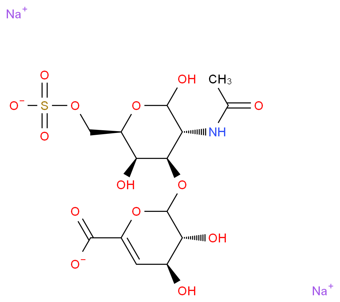 Chondroitin disaccharide Δdi-6S sodium salt_分子结构_CAS_136132-72-4)