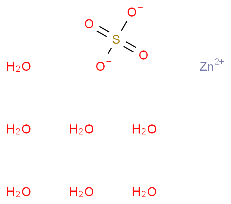 硫酸锌 七水合物_分子结构_CAS_7446-20-0)