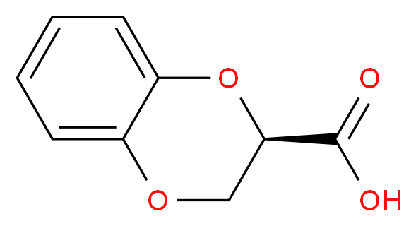 (2R)-2,3-dihydro-1,4-benzodioxine-2-carboxylic acid_分子结构_CAS_70918-53-5