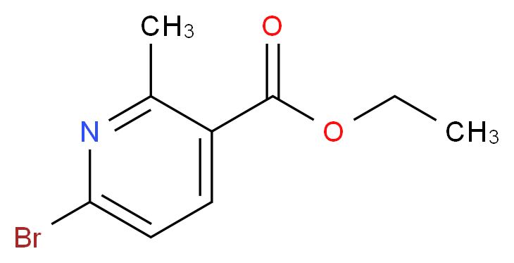 ethyl 6-bromo-2-methylpyridine-3-carboxylate_分子结构_CAS_1196145-86-4