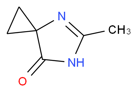 5-methyl-4,6-diazaspiro[2.4]hept-4-en-7-one_分子结构_CAS_1211593-60-0