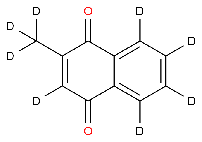 2-(<sup>2</sup>H<sub>3</sub>)methyl-1,4-dihydro(<sup>2</sup>H<sub>5</sub>)naphthalene-1,4-dione_分子结构_CAS_478171-80-1