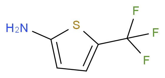 2-THIOPHENAMINE, 5-(TRIFLUOROMETHYL)-_分子结构_CAS_681444-96-2)