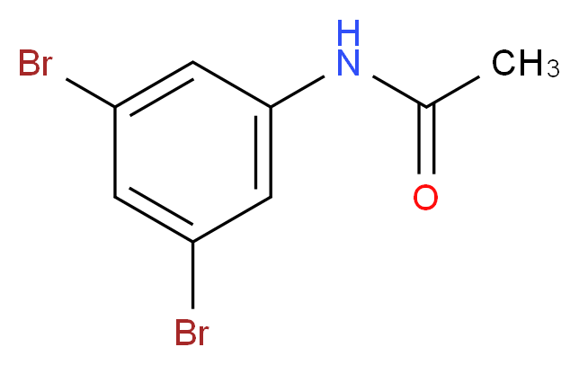 N-(3,5-dibromophenyl)acetamide_分子结构_CAS_119430-40-9