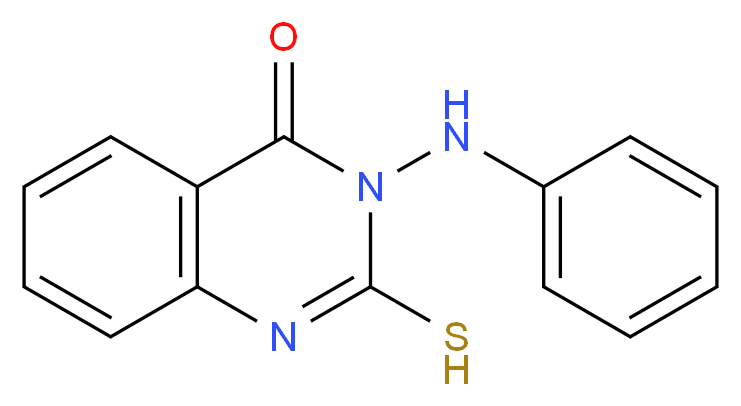 3-(phenylamino)-2-sulfanyl-3,4-dihydroquinazolin-4-one_分子结构_CAS_5958-14-5