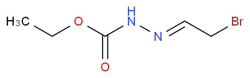 Ethyl 2-(2-bromoethylidene)-1-hydrazinecarboxylate_分子结构_CAS_)