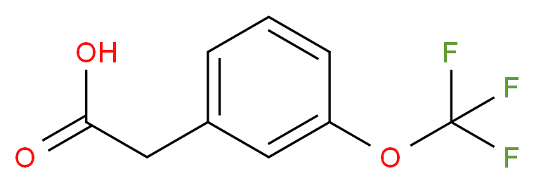 3-(三氟甲氧基)苯乙酸_分子结构_CAS_203302-97-0)