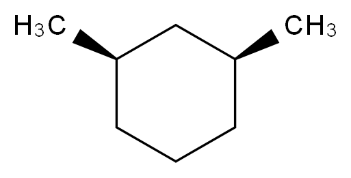 (1R,3S)-1,3-dimethylcyclohexane_分子结构_CAS_638-04-0