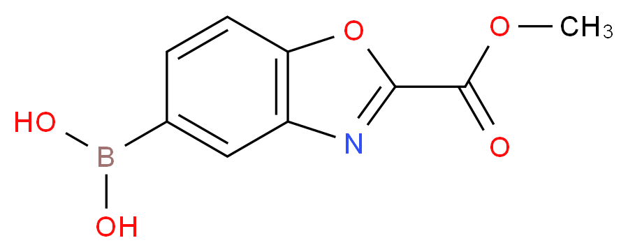 2-METHOXYCARBONYL-1,3-BENZOXAZOLE-5-BORONIC ACID_分子结构_CAS_)