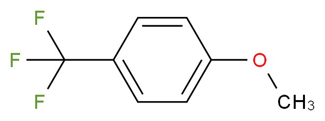 1-methoxy-4-(trifluoromethyl)benzene_分子结构_CAS_402-52-8