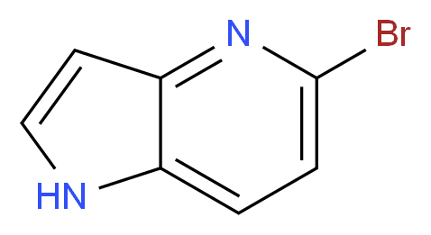 5-bromo-1H-pyrrolo[3,2-b]pyridine_分子结构_CAS_1000341-51-4