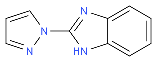 2-(1H-pyrazol-1-yl)-1H-1,3-benzodiazole_分子结构_CAS_6488-88-6