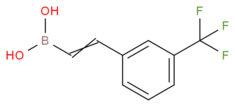 {2-[3-(trifluoromethyl)phenyl]ethenyl}boronic acid_分子结构_CAS_698998-84-4
