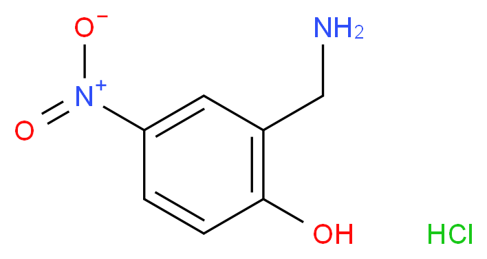2-(aminomethyl)-4-nitrophenol hydrochloride_分子结构_CAS_7383-11-1)
