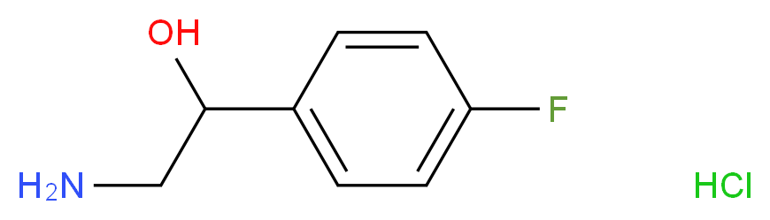 alpha-(Aminomethyl)-4-fluorobenzyl alcohol hydrochloride_分子结构_CAS_403-28-1)