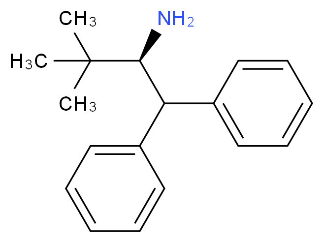 (2S)-3,3-dimethyl-1,1-diphenylbutan-2-amine_分子结构_CAS_352535-91-2