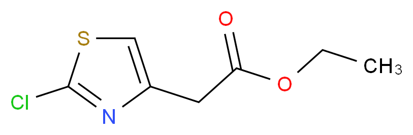 ethyl 2-(2-chloro-1,3-thiazol-4-yl)acetate_分子结构_CAS_464185-24-8