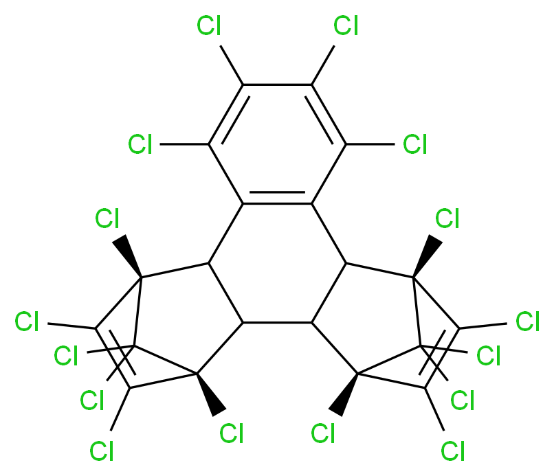 1,2,3,4-四氯萘-双(六氯环戊二烯)加合物_分子结构_CAS_80789-64-6)